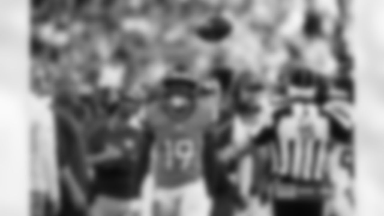 Marvin Mims Jr. during the Broncos' Week 7 game against the New York Giants at Empower Field at Mile High in Denver, Colorado on October 19, 2025. Photo by Gavin Liddell / Denver Broncos