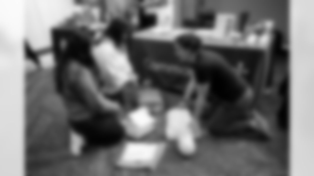 The Denver Broncos host Denver Public School's 8th Grade Career Fair at Empower Field at Mile High in Denver, Colorado on November 12, 2025. Photo by Ben Swanson / Denver Broncos