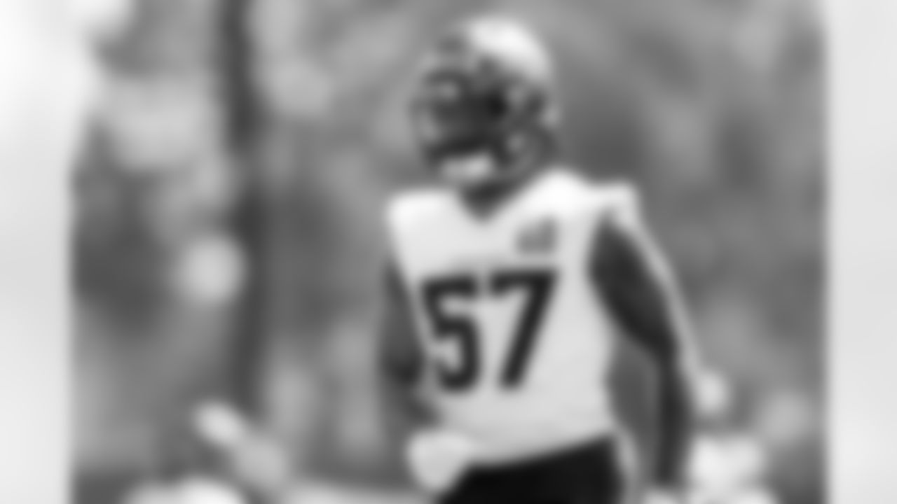 Dre Greenlaw during a mandatory minicamp practice at Broncos Park Powered by CommonSpirit on June 12, 2025 in Englewood, Colorado. Photo by Ben Swanson / Denver Broncos