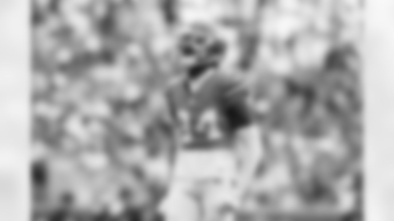 Denver Broncos safety JL Skinner (34) celebrates after a play during the Broncos' Week 8 game against the Dallas Cowboys at Empower Field at Mile High in Denver, Colorado on October 26, 2025. Photo by Gavin Liddell / Denver Broncos