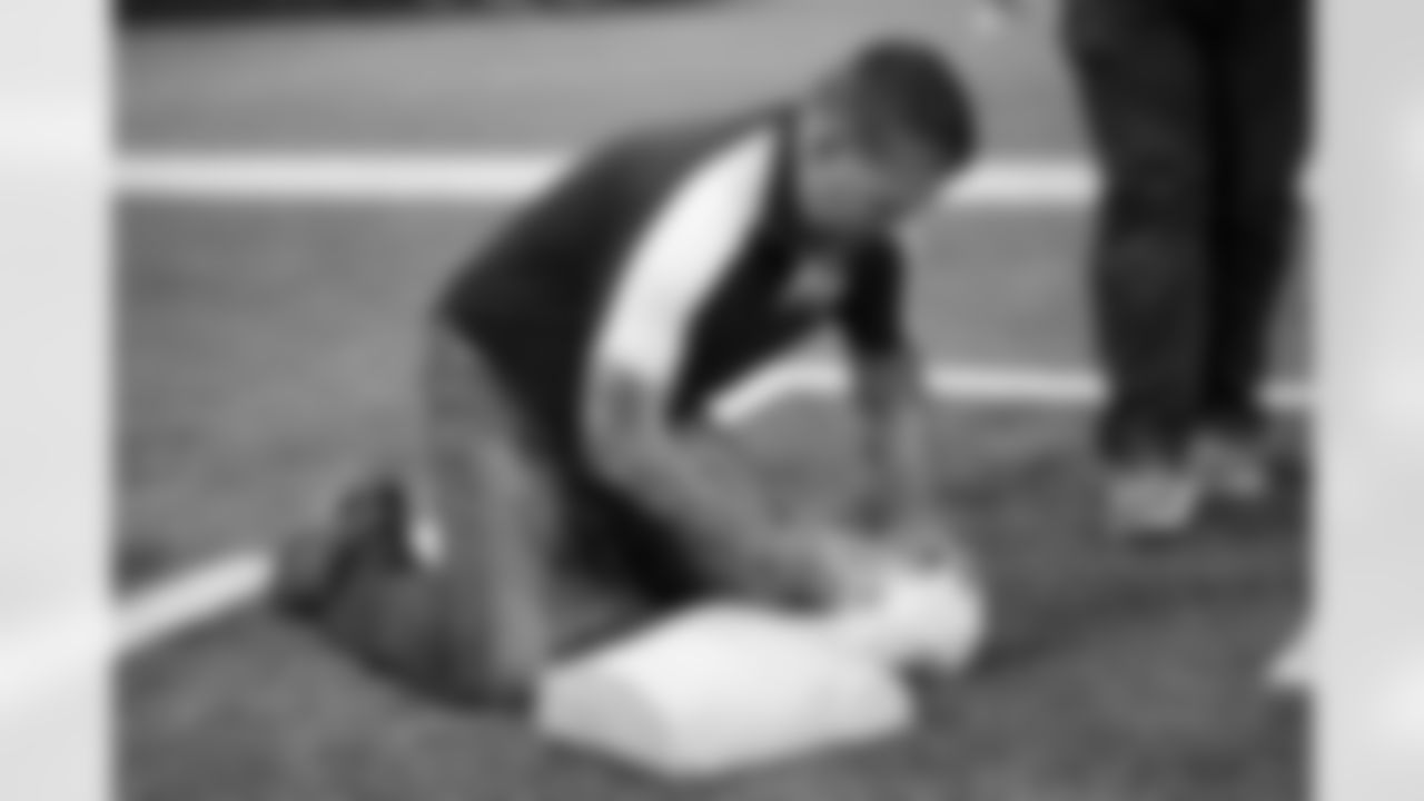 The Denver Broncos Foundation hosts a training and distribution event for CPR and AED certifications for youth sports and high school athletics staff members at Broncos Park Powered by CommonSpirit in Englewood, Colorado on August 20, 2024. Photo by Ben Swanson / Denver Broncos