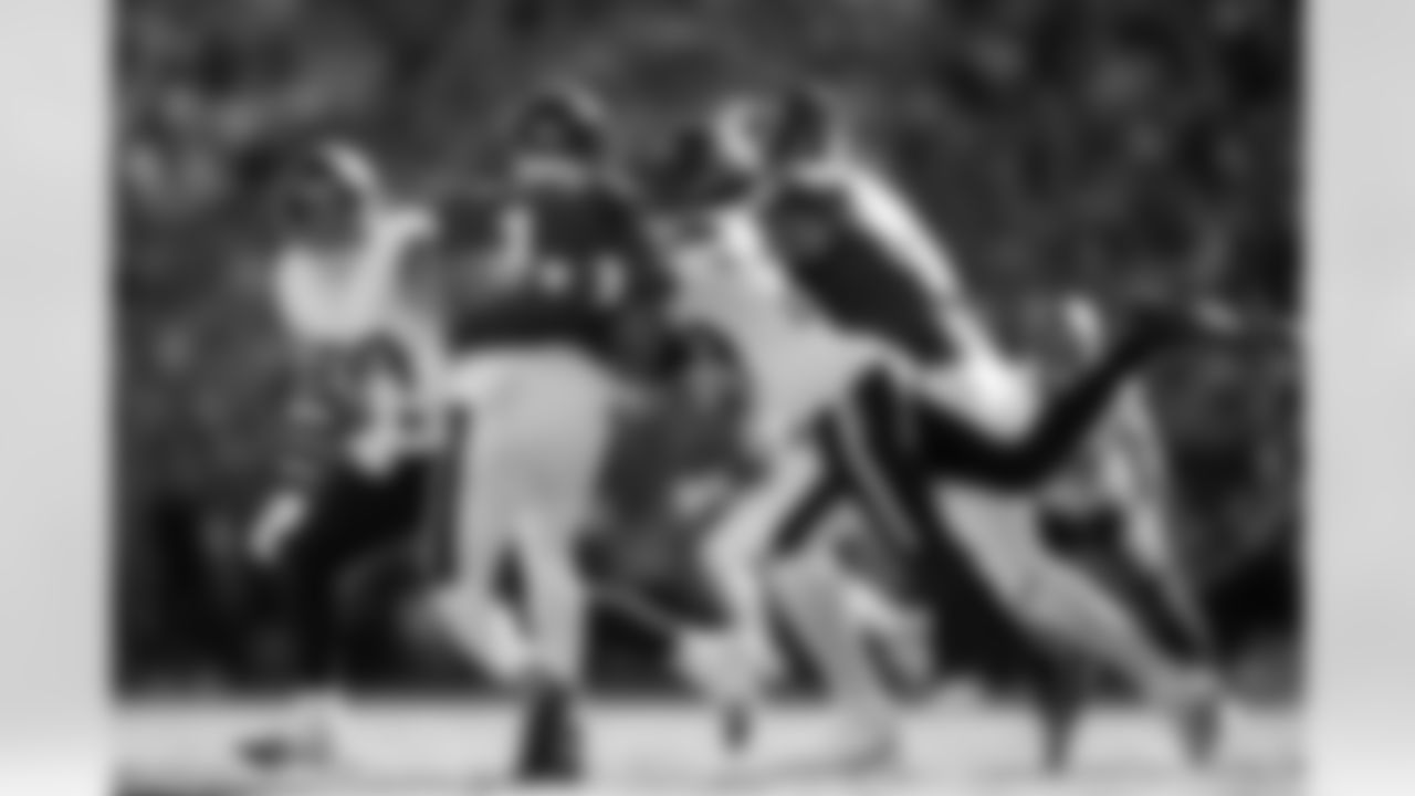 Denver Broncos cornerback Ja'Quan McMillian (29) sacks Philadelphia Eagles quarterback Jalen Hurts (1) during the Broncos' Week 5 game against the Philadelphia Eagles at Lincoln Financial Field in Philadelphia, Pennsylvania on October 5, 2025. Photo by Gabriel Christus / Denver Broncos