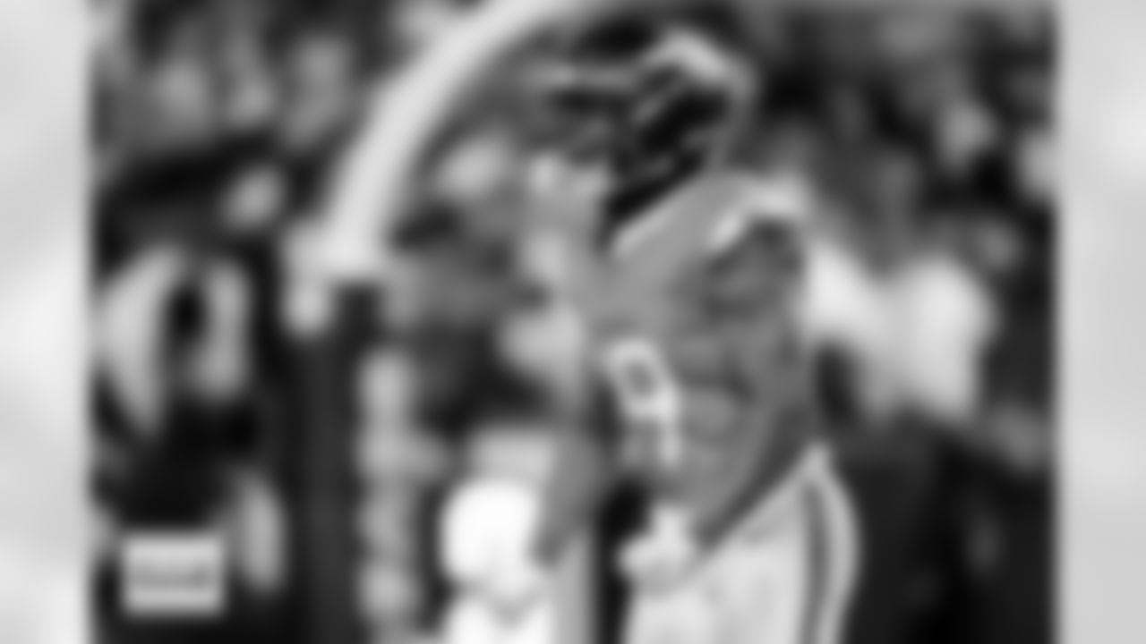 Denver Broncos wide receiver Marvin Mims Jr. (19) celebrates after drawing a defensive pass interference penalty to set up the game-winning field goal during the Broncos' Divisional Round playoff game against the Buffalo Bills at Empower Field at Mile High in Denver, Colorado on January 17, 2026. Photo by Ben Swanson / Denver Broncos