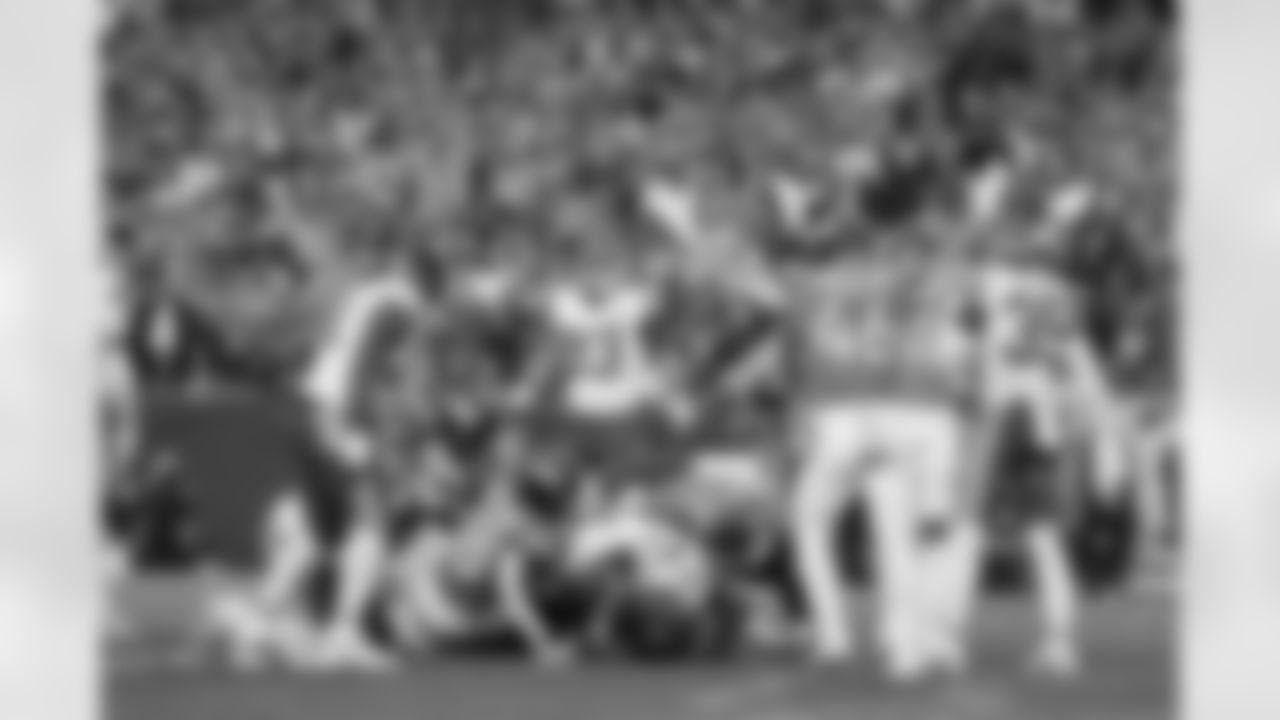 Adam Prentice during the Broncos' Week 11 game against the Kansas City Chiefs at Empower Field at Mile High in Denver, Colorado on November 16, 2025. Photo by Gavin Liddell / Denver Broncos