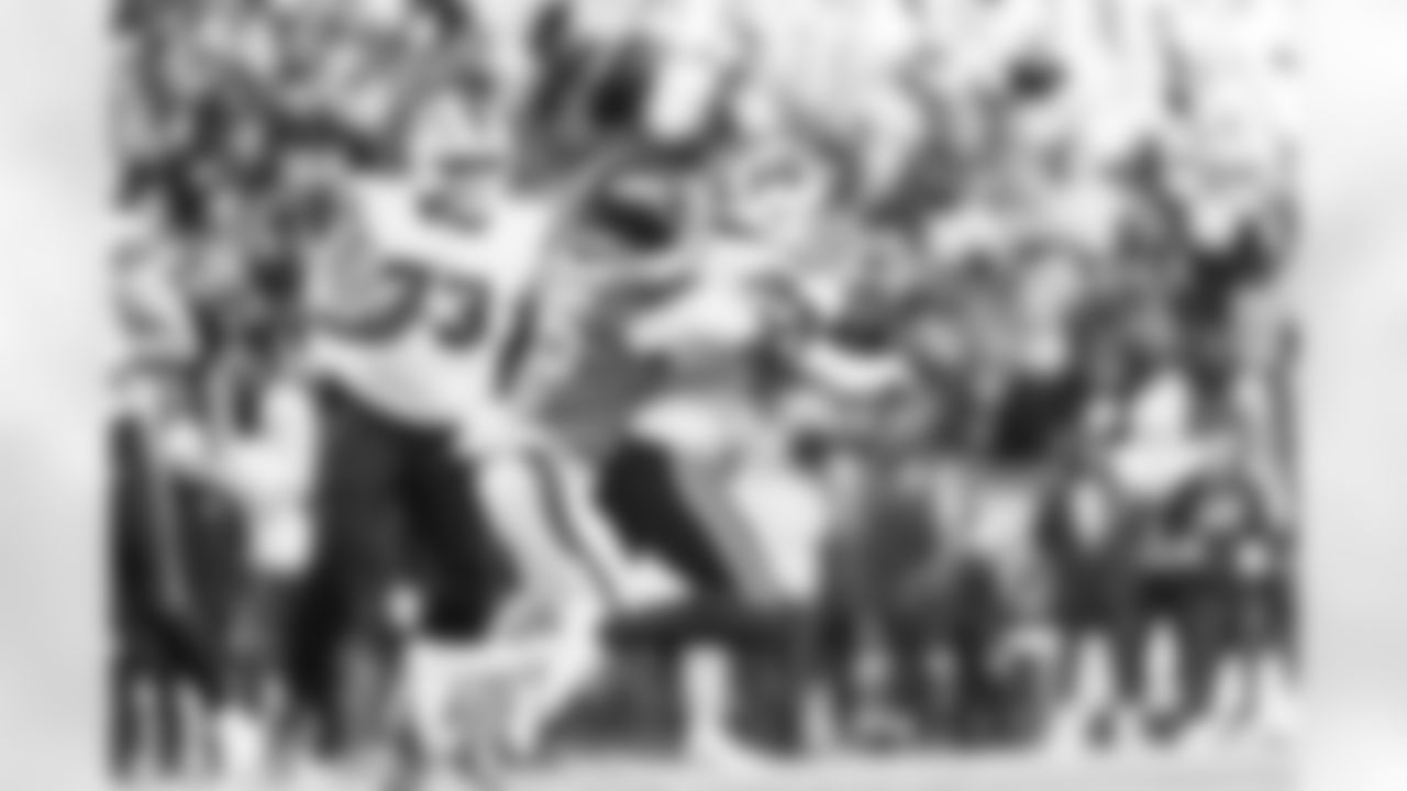 Denver Broncos linebacker Nik Bonitto (15) strip sacks Buffalo Bills quarterback Josh Allen (17) during the Broncos' Divisional Round playoff game against the Buffalo Bills at Empower Field at Mile High in Denver, Colorado on January 17, 2026. Photo by Gabriel Christus / Denver Broncos