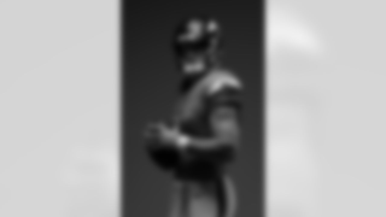 Sam Ehlinger poses for a portrait on June 9, 2025 in Englewood, Colorado. Photo by Ben Swanson / Denver Broncos