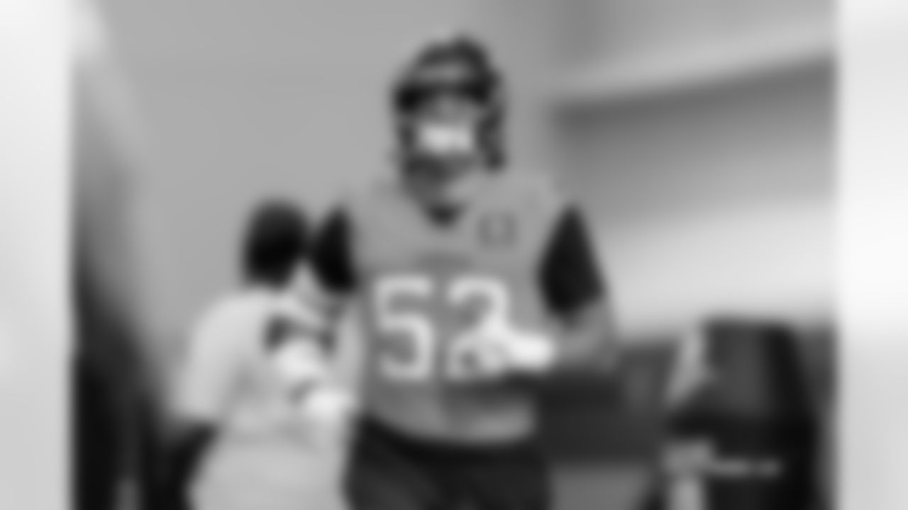 Jonah Elliss during practice on Wednesday, December 3, 2025 at Broncos Park Powered by CommonSpirit in Englewood, Colorado.
Photo by Gabriel Christus / Denver Broncos