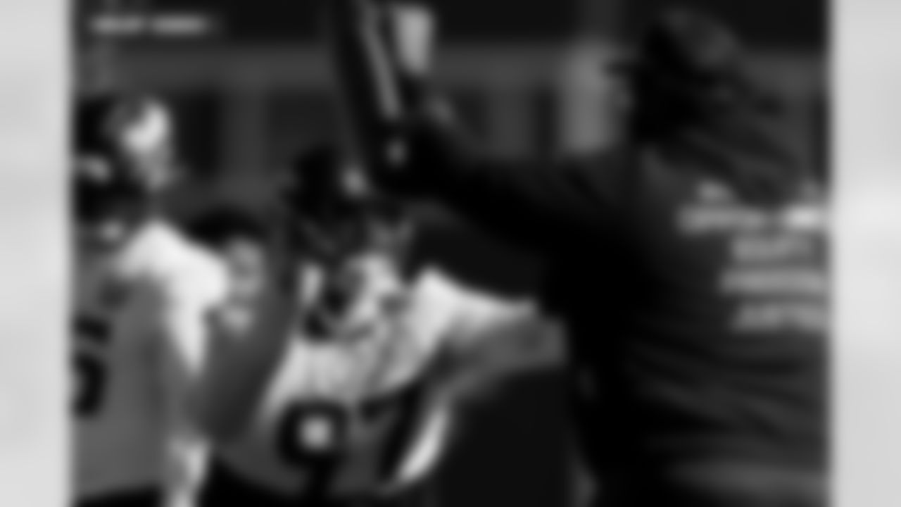 Malcolm Roach during practice on Wednesday, January 14, 2026 at Broncos Park Powered by CommonSpirit in Englewood, Colorado.
Photo by Gabriel Christus / Denver Broncos