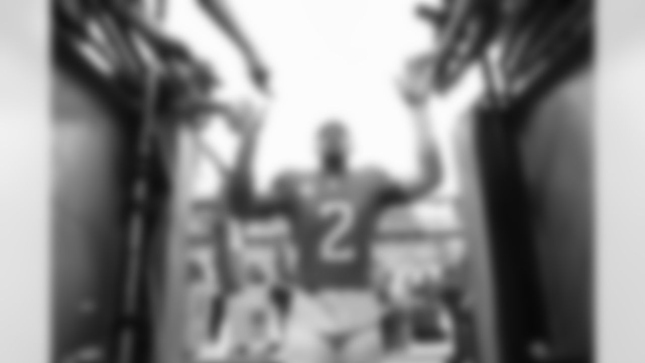 Pat Surtain II (2) after the Broncos' Week 8 game against the Carolina Panthers at Empower Field at Mile High in Denver, Colorado on October 27, 2024. Photo by Ben Swanson / Denver Broncos