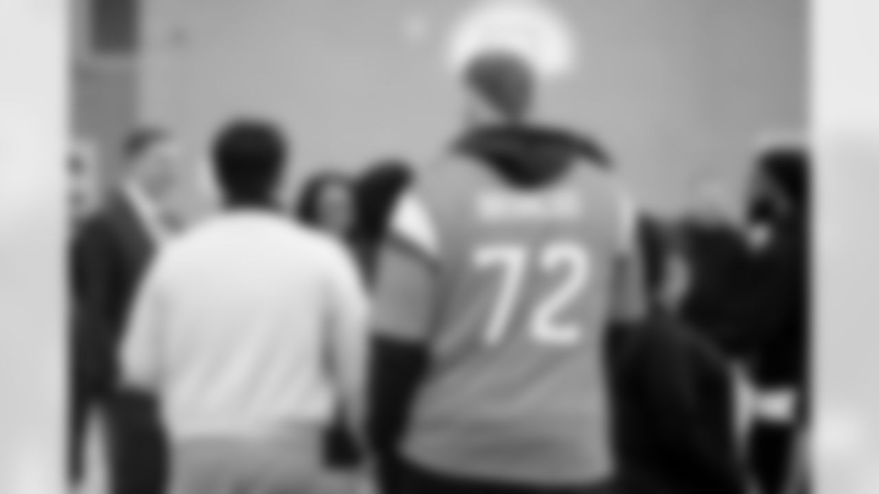 Photos from the ribbon cutting of the remodeled courtyard on Tuesday, December 16, 2025 at Marvin W. Foote Youth Services Center in Englewood, Colorado.
Photo by Gabriel Christus / Denver Broncos