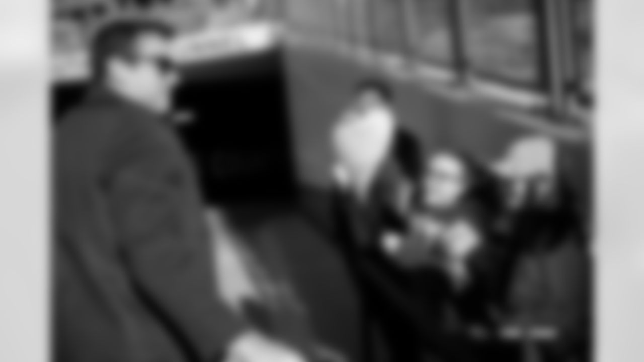 Fans during team arrivals before the Broncos' Week 15 game against the Green Bay Packers at Empower Field at Mile High in Denver, Colorado on December 14, 2025. Photo by Ben Swanson / Denver Broncos