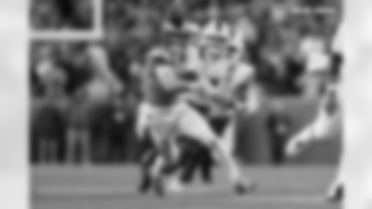 Bo Nix (10) during the Broncos' Divisional Round playoff game against the Buffalo Bills at Empower Field at Mile High in Denver, Colorado on January 17, 2026. Photo by Gabriel Christus / Denver Broncos