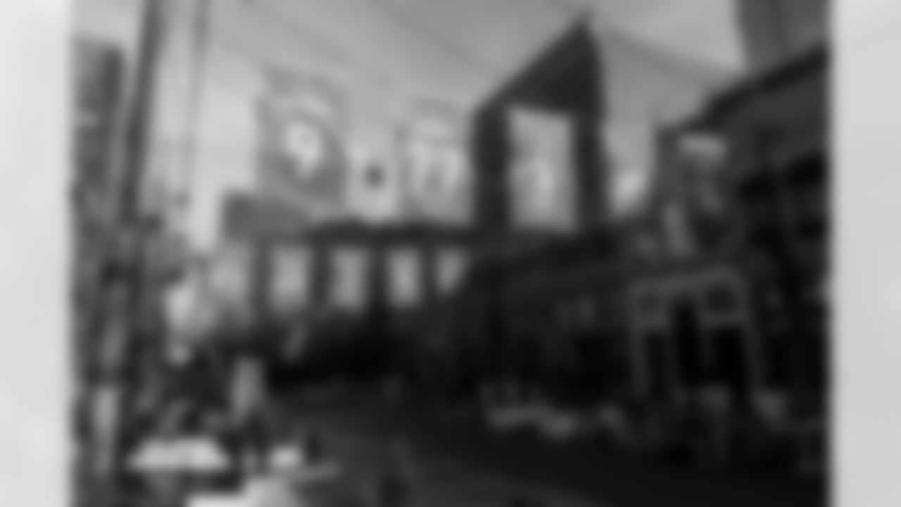 Denver Broncos jersey banners hang in Larimer Square to celebrate the Broncos making the playoffs on Tuesday, January 13, 2026 in Denver, Colorado.
Photo by Gabriel Christus / Denver Broncos