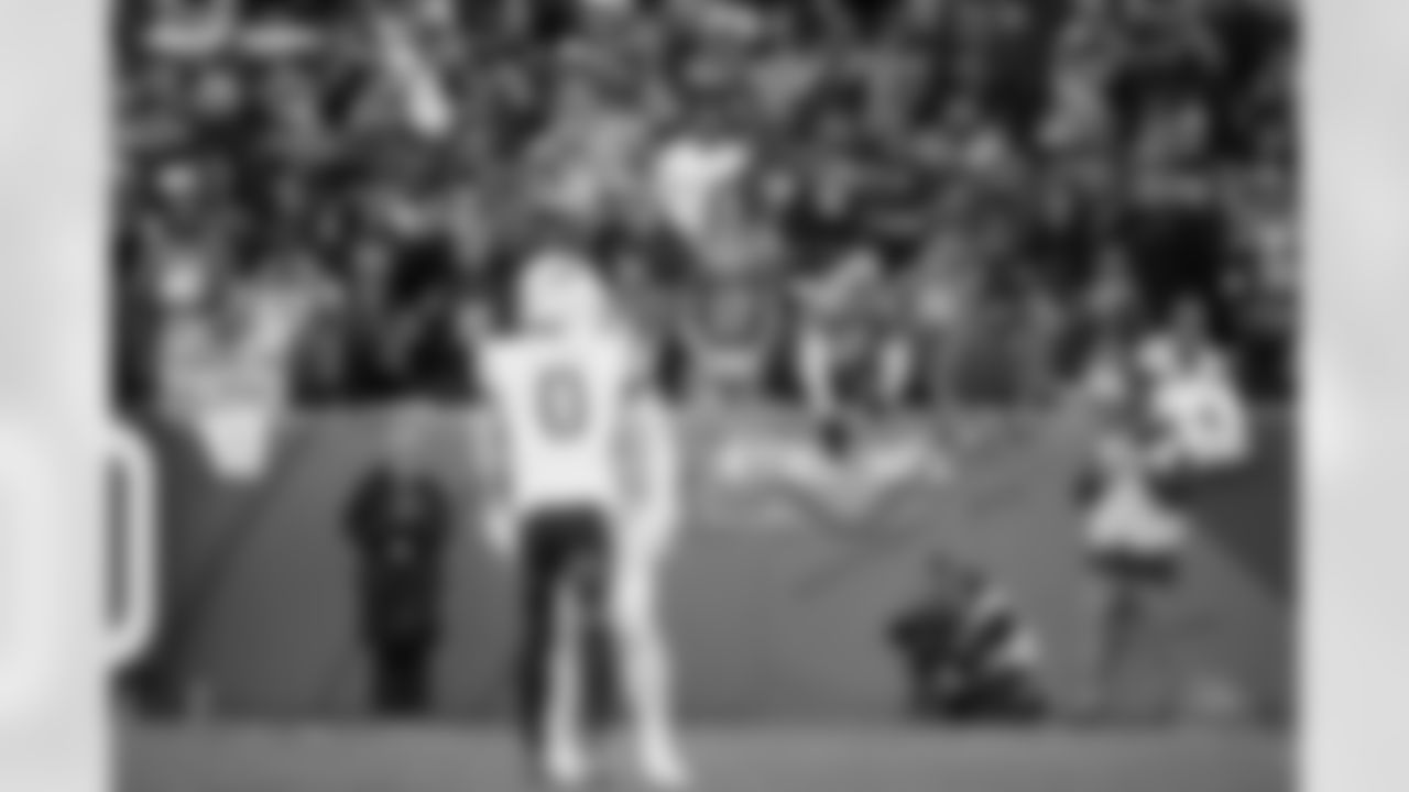 Broncos fans in the end zone during the Broncos' Divisional Round playoff game against the Buffalo Bills at Empower Field at Mile High in Denver, Colorado on January 17, 2026. Photo by Gavin Liddell / Denver Broncos