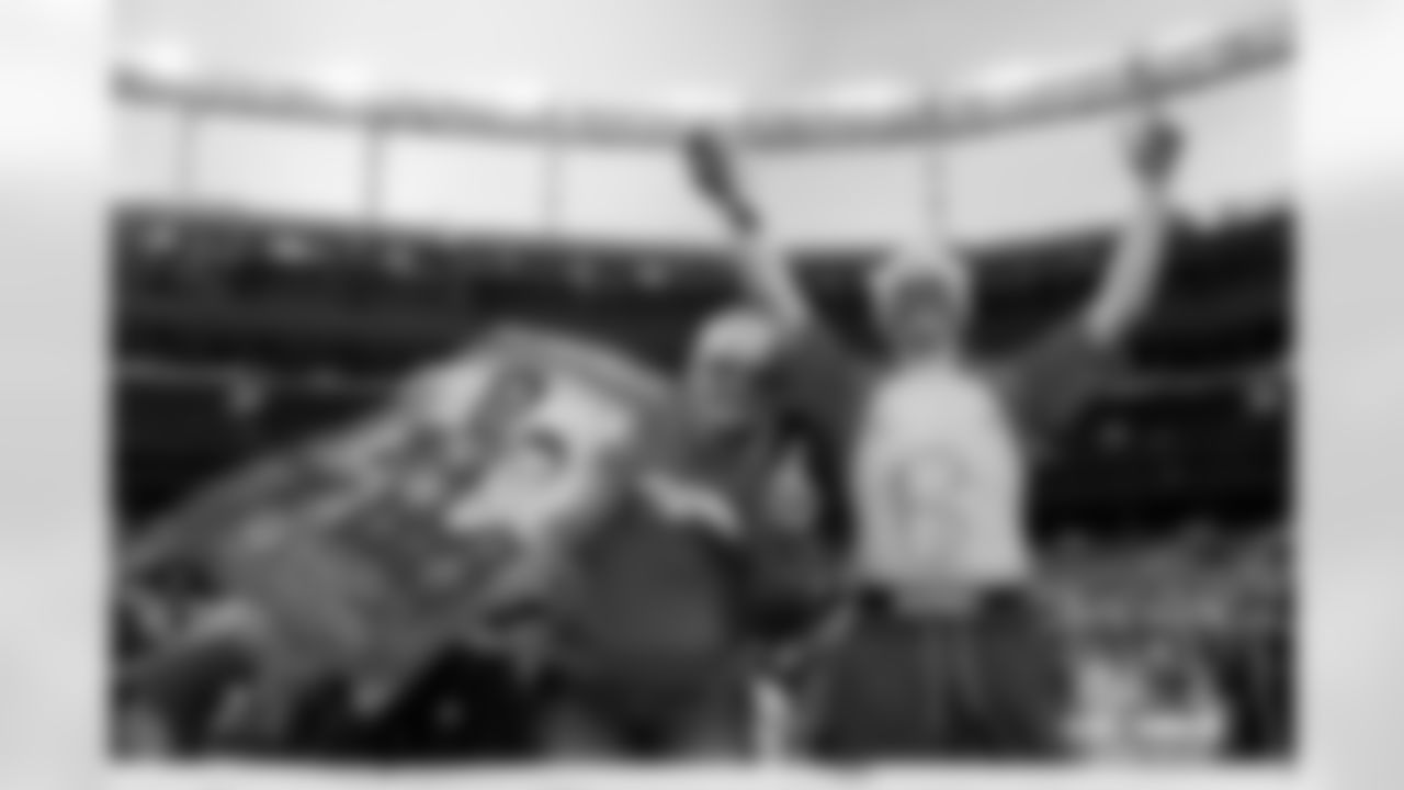 Denver Broncos fans with a Step Brothers-inspired sign during the Broncos' Week 18 game against the Los Angeles Chargers at Empower Field at Mile High in Denver, Colorado on January 4, 2026. Photo by Gavin Liddell / Denver Broncos