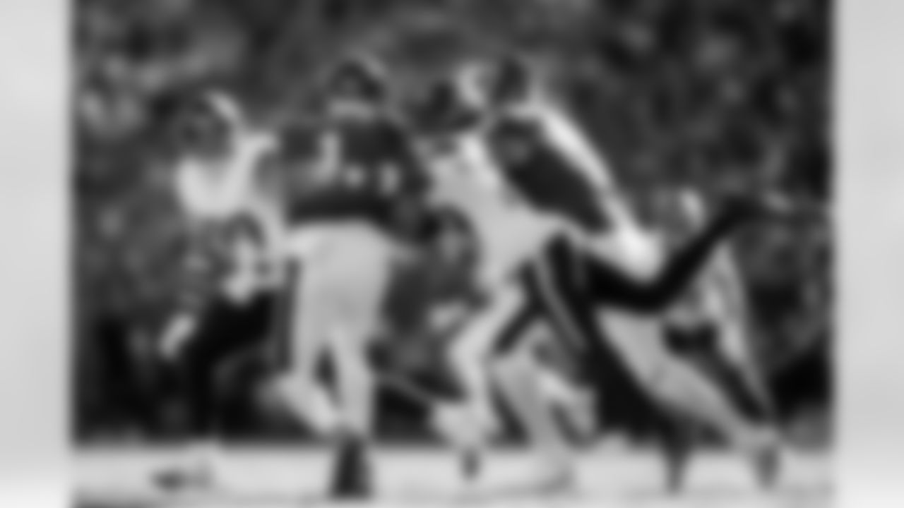 Denver Broncos cornerback Ja'Quan McMillian (29) sacks Philadelphia Eagles quarterback Jalen Hurts (1) during the Broncos' Week 5 game against the Philadelphia Eagles at Lincoln Financial Field in Philadelphia, Pennsylvania on October 5, 2025. Photo by Gabriel Christus / Denver Broncos