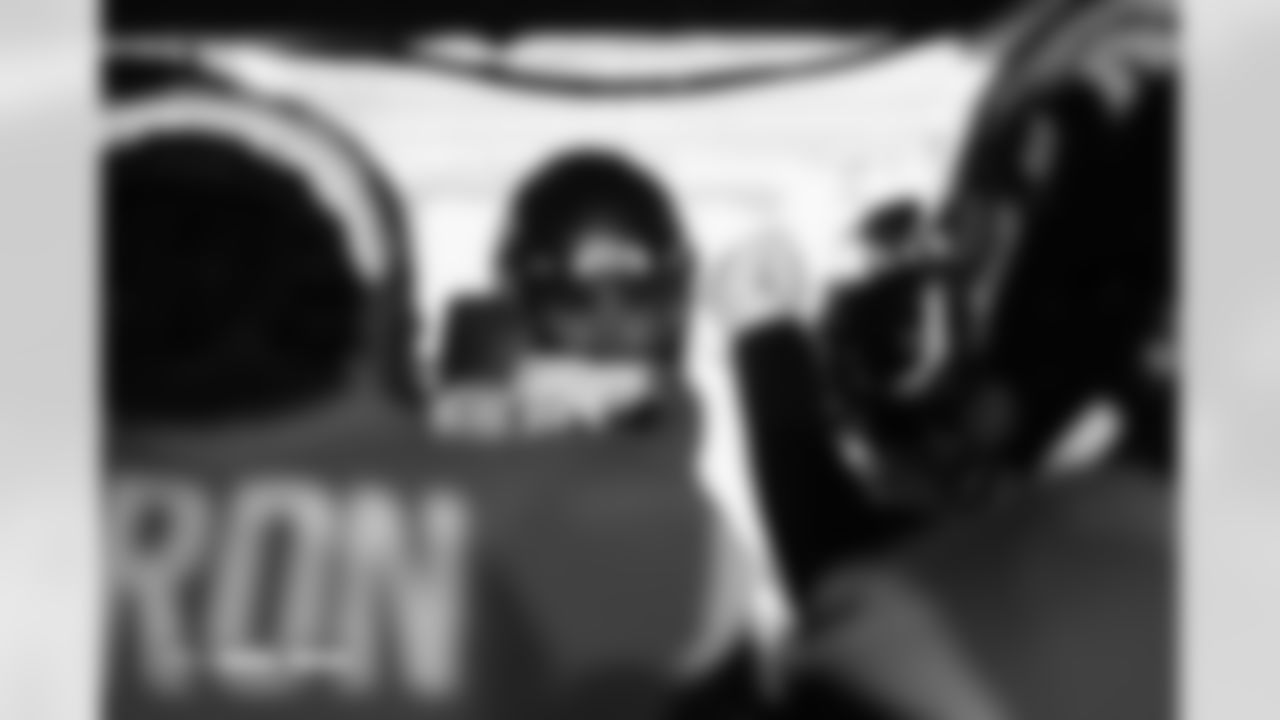 Riley Moss before the Broncos' Week 13 game against the Washington Commanders at Northwest Stadium in Landover, Maryland on November 30, 2025. Photo by Gabriel Christus / Denver Broncos