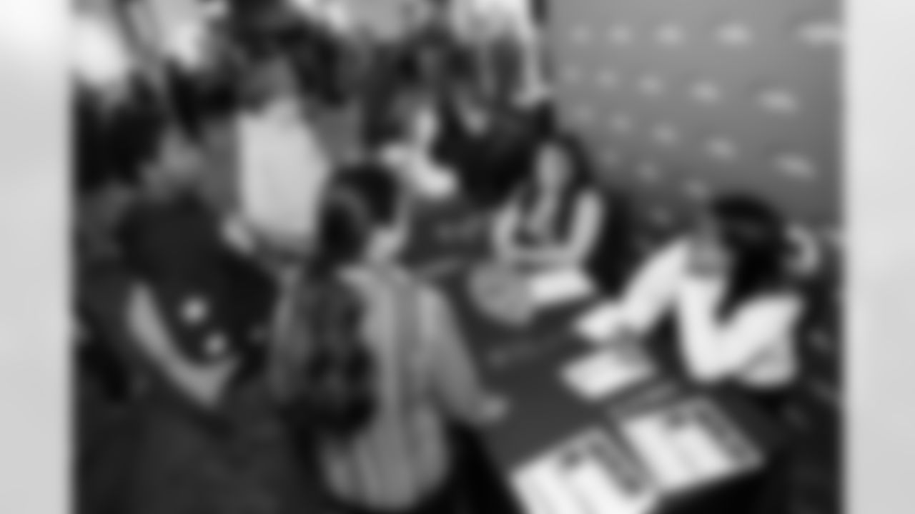 The Denver Broncos host Denver Public School's 8th Grade Career Fair at Empower Field at Mile High in Denver, Colorado on November 12, 2025. Photo by Ben Swanson / Denver Broncos