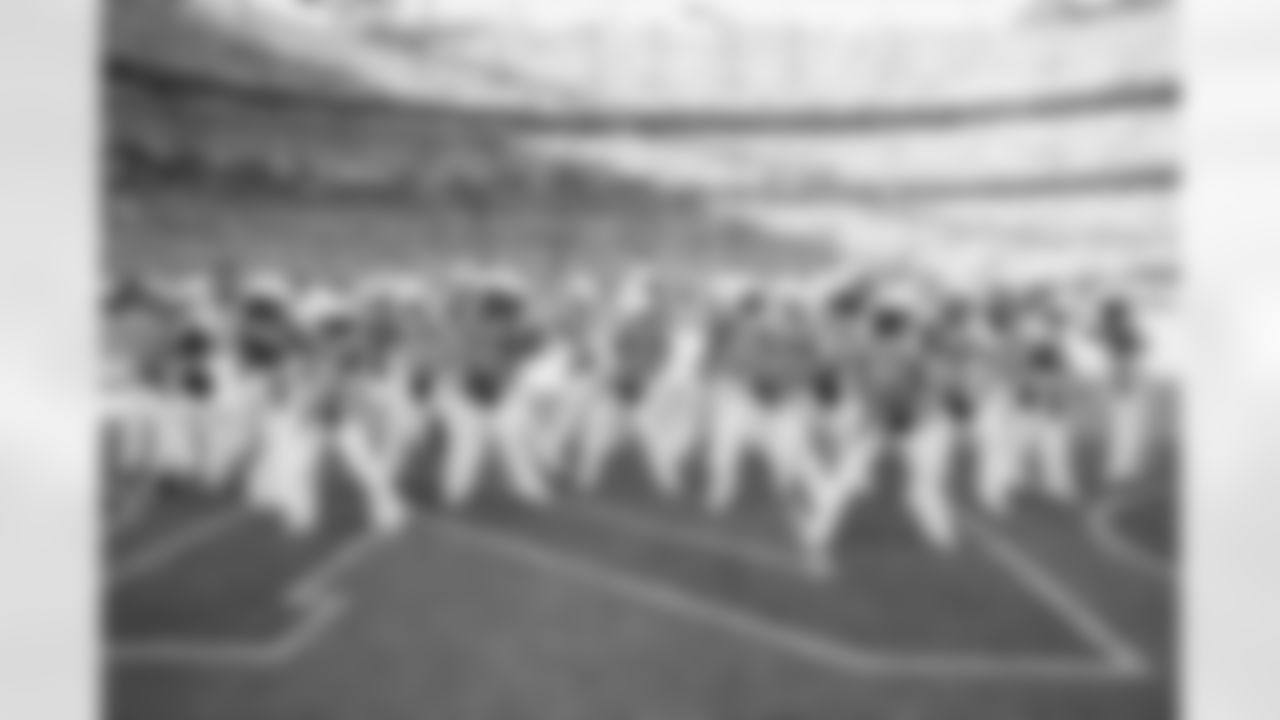 Denver Broncos Cheerleaders perform during the Broncos' Week 15 game against the Green Bay Packers at Empower Field at Mile High in Denver, Colorado on December 14, 2025. Photo by Adam Bratten / Denver Broncos