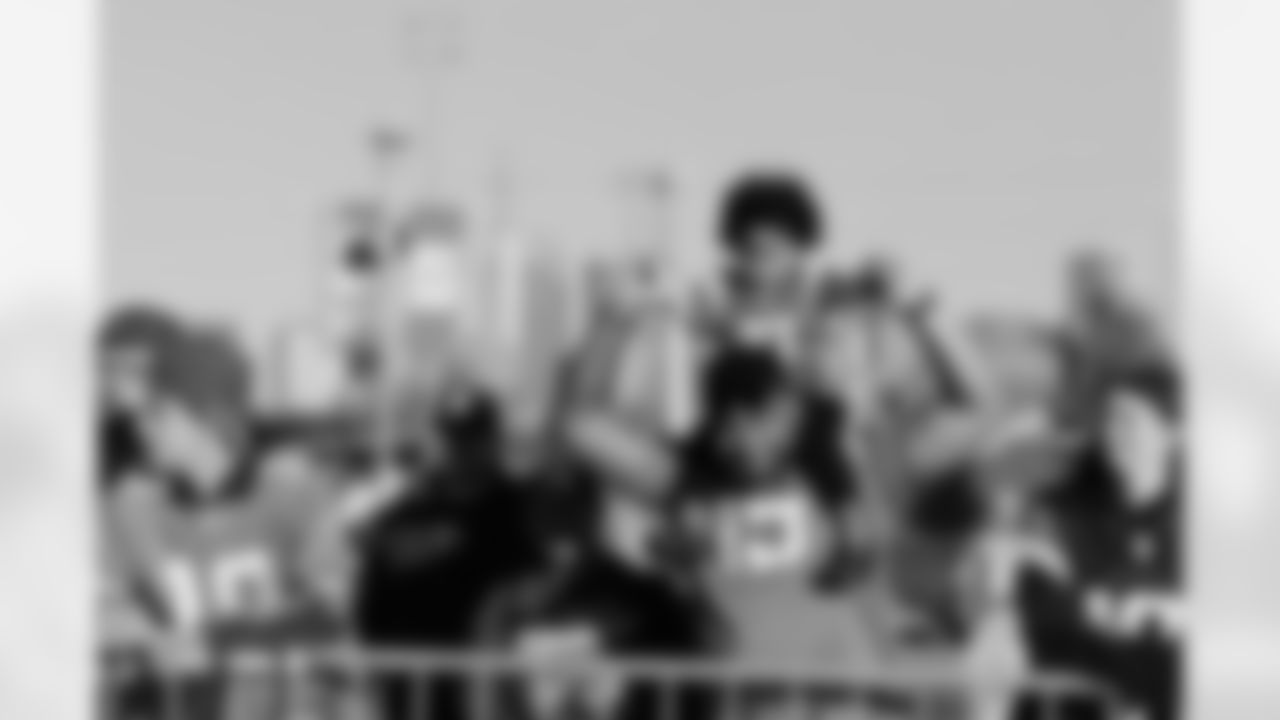 Denver Broncos fans photographed on film during the Broncos' Week 10 game against the Las Vegas Raiders at Empower Field at Mile High in Denver, Colorado on November 7, 2025. Photo by Gabriel Christus / Denver Broncos