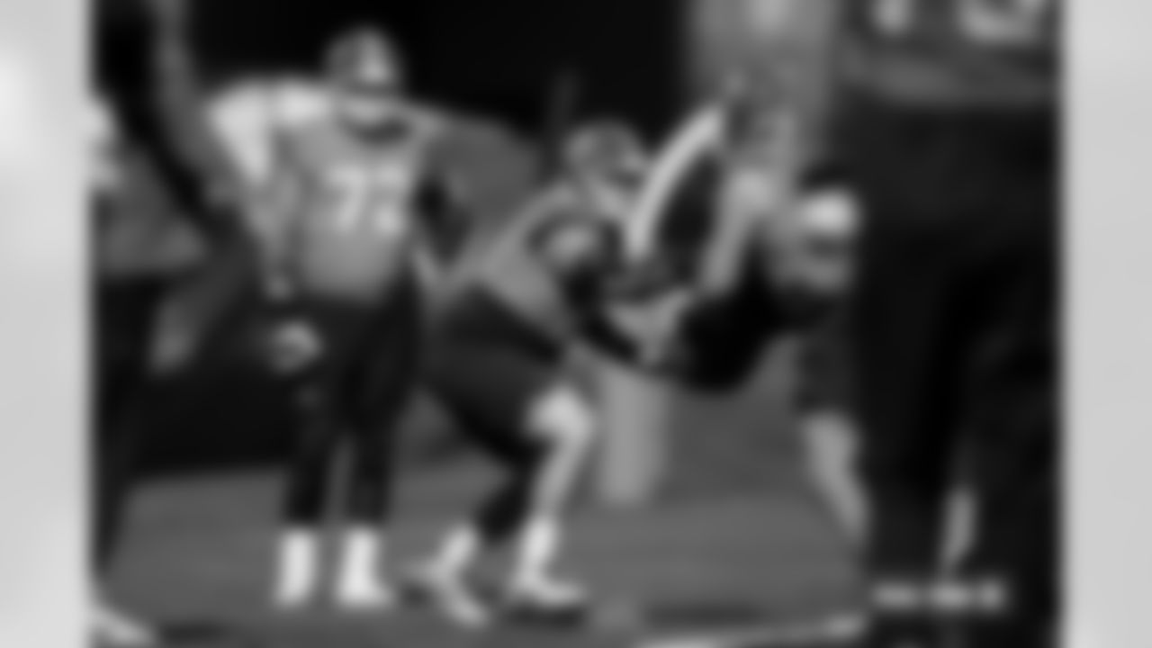 Luke Wattenberg during practice at Broncos Park Powered by CommonSpirit in Englewood, Colorado on October 23, 2025. Photo by Ben Swanson / Denver Broncos