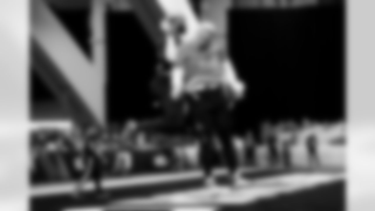 Houston Texans wide receiver Nico Collins (12) and Denver Broncos offensive tackle Garett Bolles (72) celebrate after a play during the 2026 Pro Bowl Game on Tuesday, February 3, 2026 in San Francisco, California. (Alika Jenner/NFL)