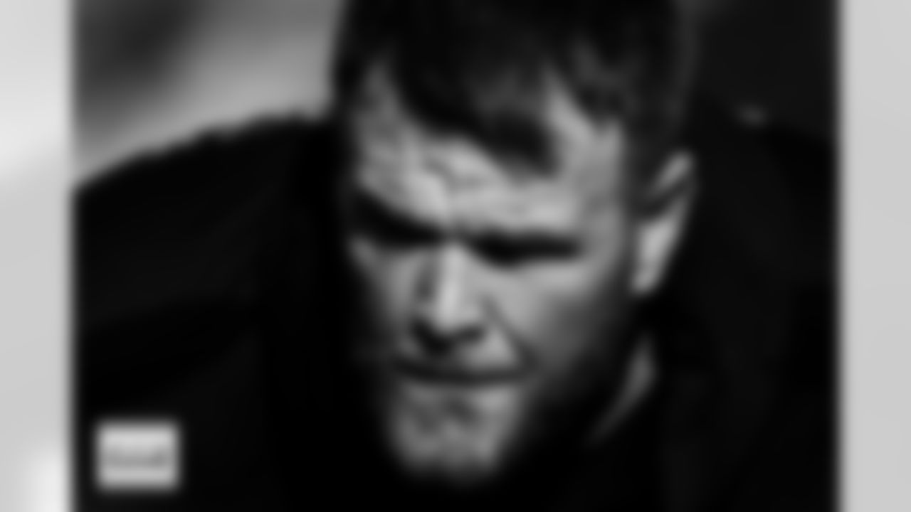 Mike McGlinchey before the Broncos' Week 16 game against the Jacksonville Jaguars at Empower Field at Mile High in Denver, Colorado on December 21, 2025. Photo by Ben Swanson / Denver Broncos