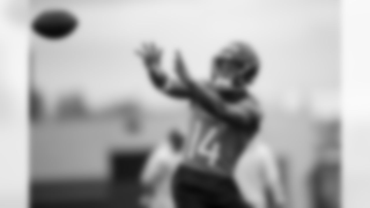 Courtland Sutton during an OTA practice at Broncos Park Powered by CommonSpirit in Englewood, Colorado on May 29, 2025. Photo by Ben Swanson / Denver Broncos