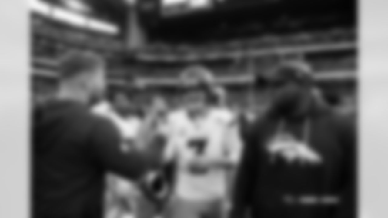 Wil Lutz after the Broncos' Week 9 game against the Houston Texans at NRG Stadium in Houston, Texas on November 2, 2025. Photo by Gabriel Christus / Denver Broncos