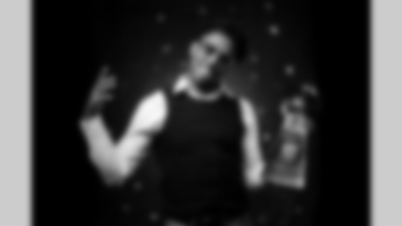 Andre Caldwell poses for a portrait at the 2025 Alumni Weekend Reception on October 18, 2025. Photo by Ben Swanson / Denver Broncos