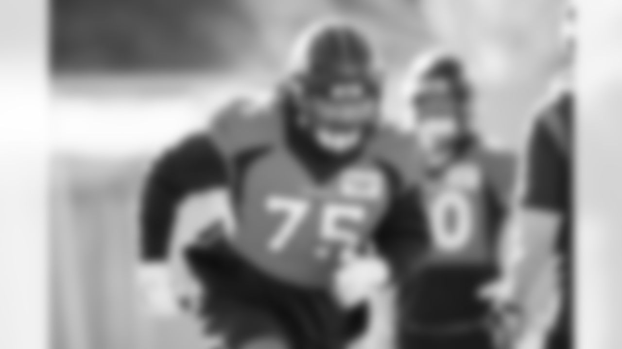 Quinn Bailey during practice at Centura Health Training Center in Englewood, Colorado on December 29, 2023. Photo by Ben Swanson / Denver Broncos