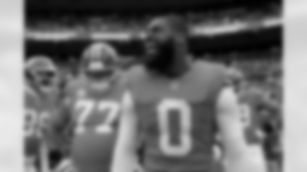 Jonathon Cooper before the Broncos' Week 8 game against the Dallas Cowboys at Empower Field at Mile High in Denver, Colorado on October 26, 2025. Photo by Ben Swanson / Denver Broncos
