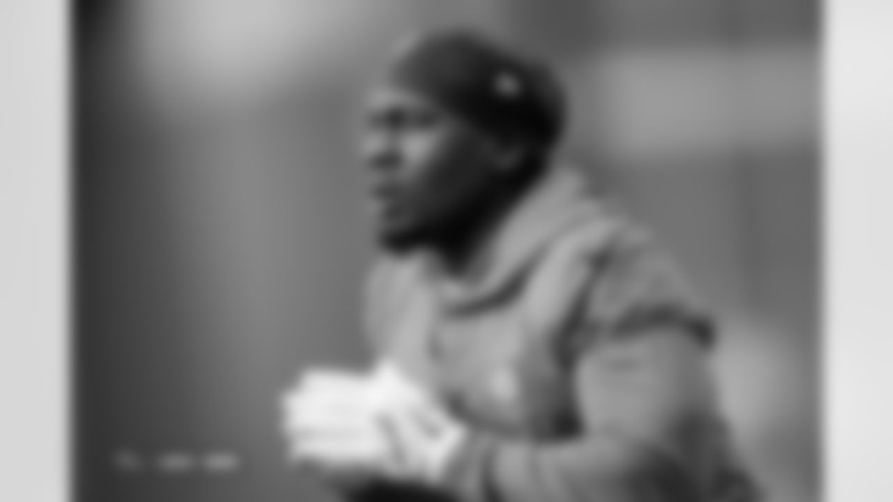 RJ Harvey during practice at Broncos Park Powered by CommonSpirit in Englewood, Colorado on December 19, 2025. Photo by Ben Swanson / Denver Broncos