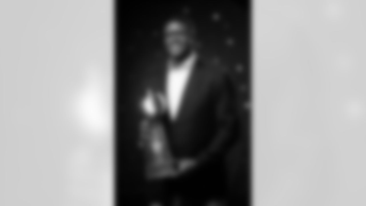 Ryan Clady poses for a portrait at the 2025 Alumni Weekend Reception on October 18, 2025. Photo by Ben Swanson / Denver Broncos