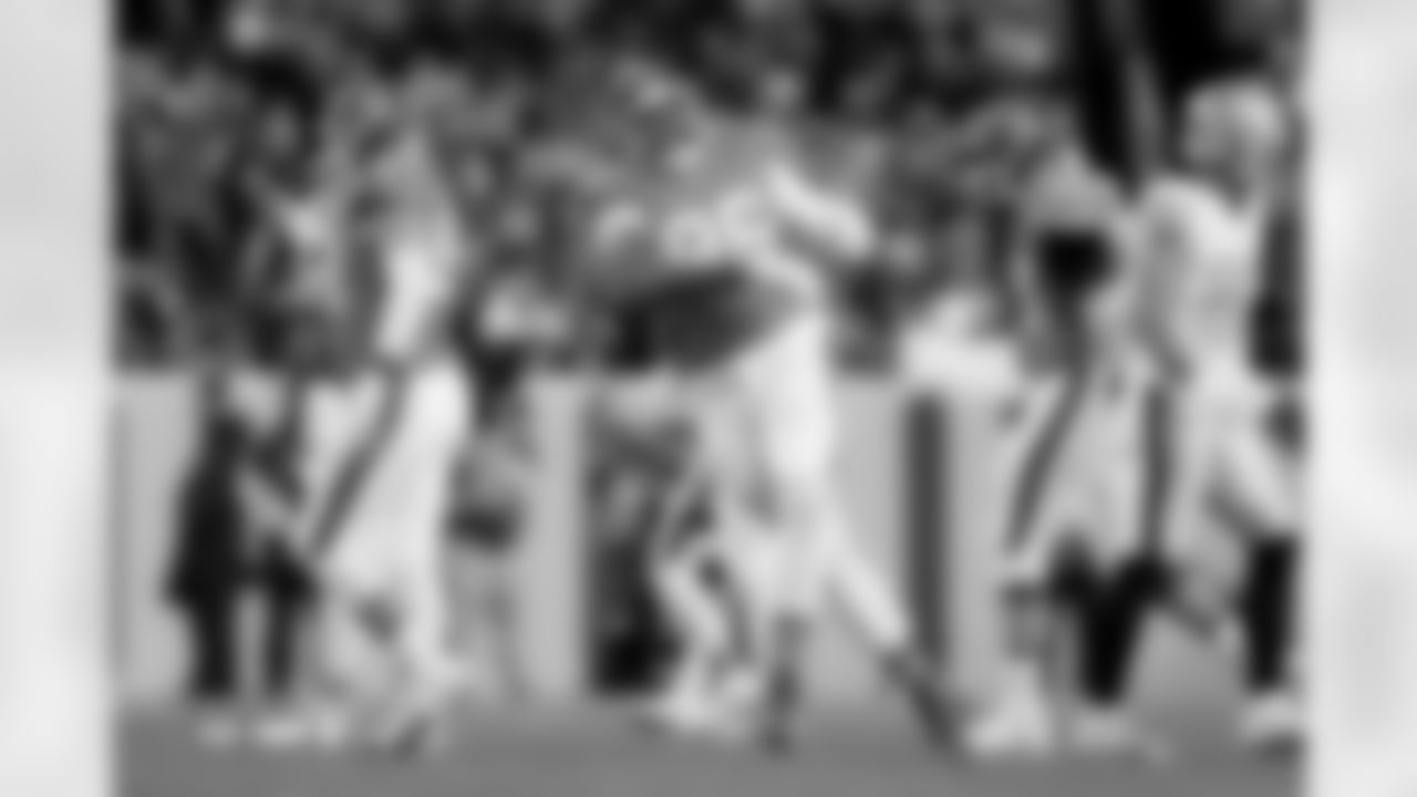 Eyioma Uwazurike the Broncos' Week 10 game against the Las Vegas Raiders at Empower Field at Mile High in Denver, Colorado on November 6, 2025. Photo by Ben Swanson / Denver Broncos