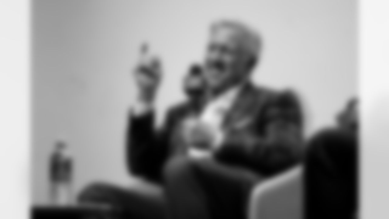 John Elway takes part in a Q&A at the movie premiere for the Netflix documentary "Elway" at the Ellie Caulkins Opera House in Denver, Colorado on November 8, 2025. Photo by Ben Swanson / Denver Broncos