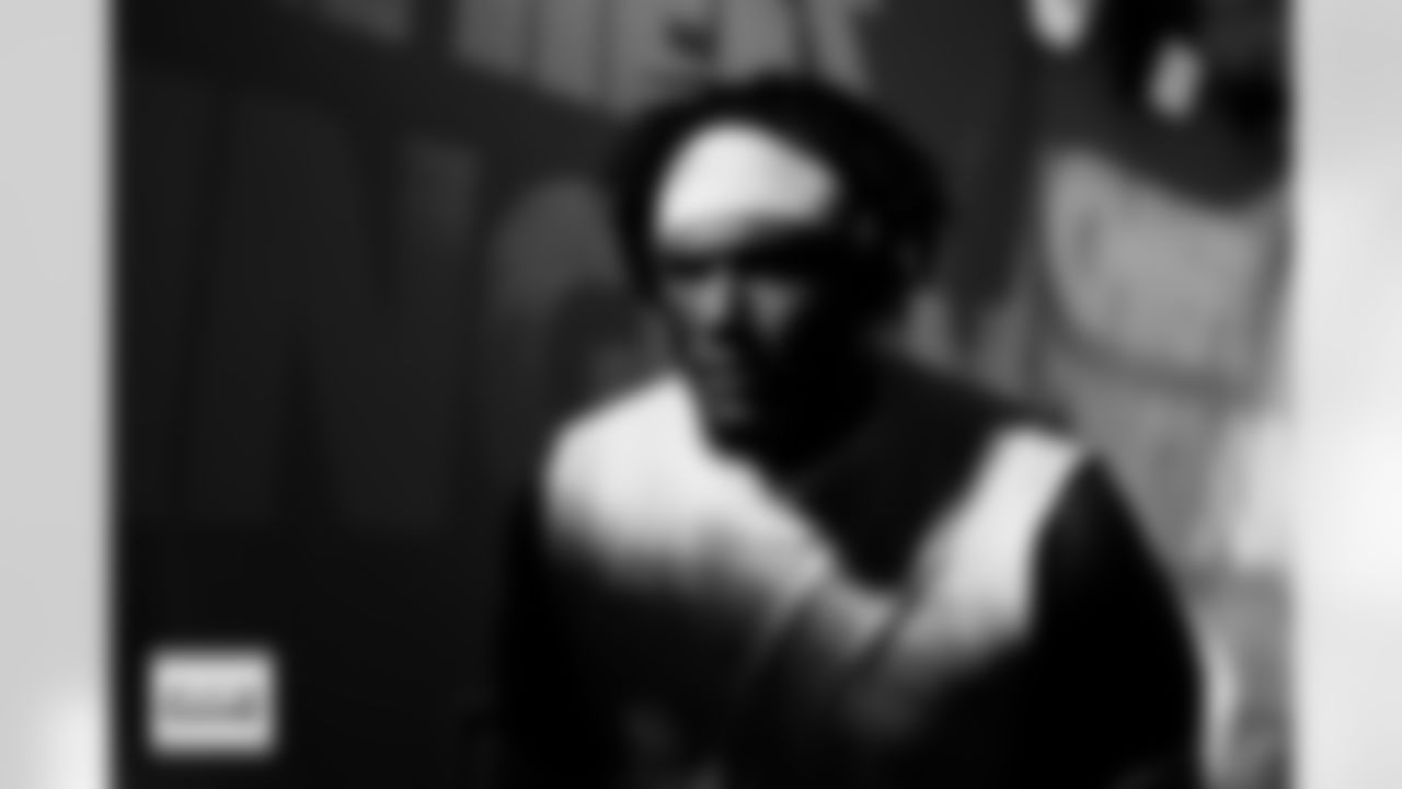 Malcolm Roach before the Broncos' Week 17 game against the Kansas City Chiefs at GEHA Field at Arrowhead Stadium in Kansas City, Missouri on December 25, 2025. Photo by Ben Swanson / Denver Broncos