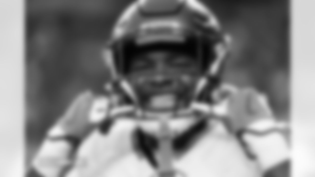 Ja'Quan McMillian before the Broncos' Week 14 game against the Las Vegas Raiders at Allegiant Stadium in Las Vegas, Nevada on December 7, 2025. Photo by Ben Swanson / Denver Broncos