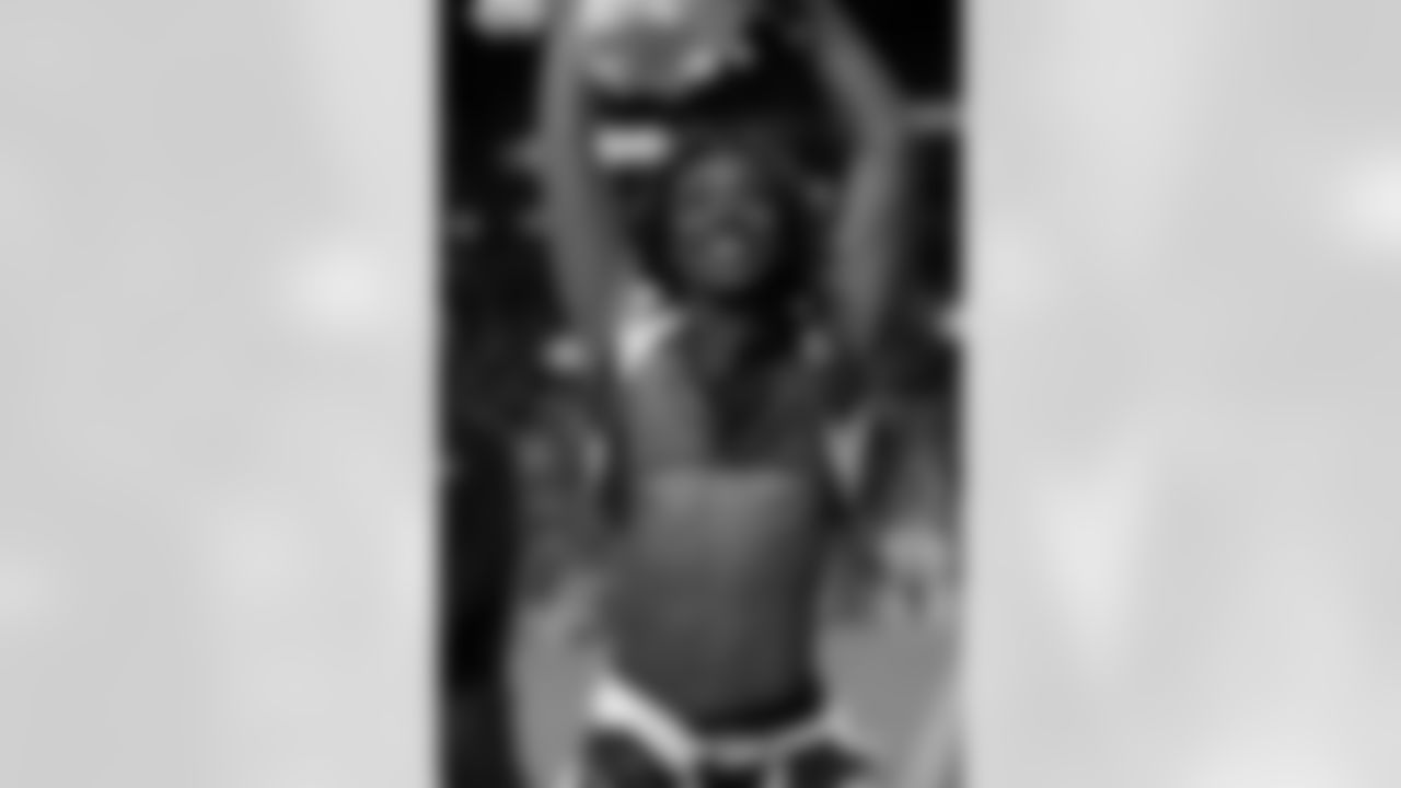 during the Broncos' Week 10 game against the Las Vegas Raiders at Empower Field at Mile High in Denver, Colorado on November 6, 2025. Photo by Adam Bratten / Denver Broncos