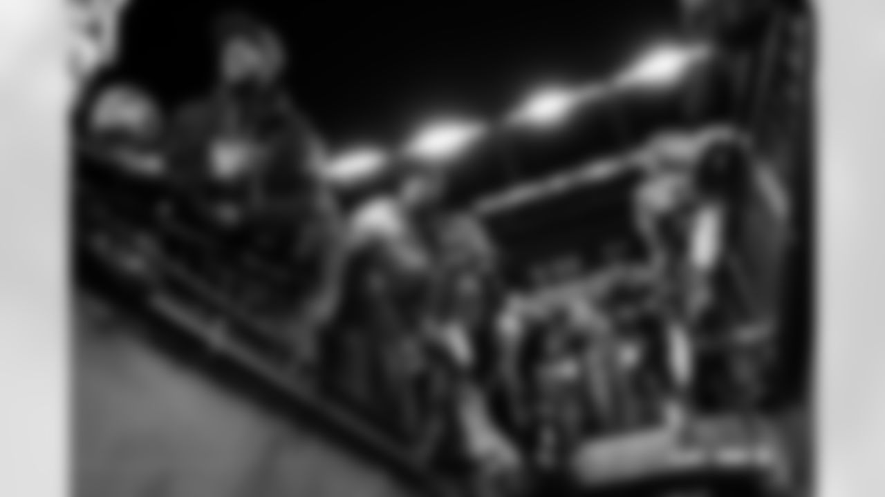 Denver Broncos fans hang over the 50 yard-line tunnel after the Broncos' Week 18 game against the Los Angeles Chargers at Empower Field at Mile High in Denver, Colorado on January 4, 2026. Photo by Gavin Liddell / Denver Broncos