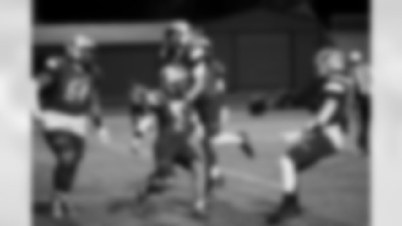 Cherry Creek High School players react after a touchdown againstFountain Fort Carson on Friday, November 14, 2025 at Cherry Creek High School in Greenwood Village, Colorado.
Photo by Gabriel Christus / Denver Broncos