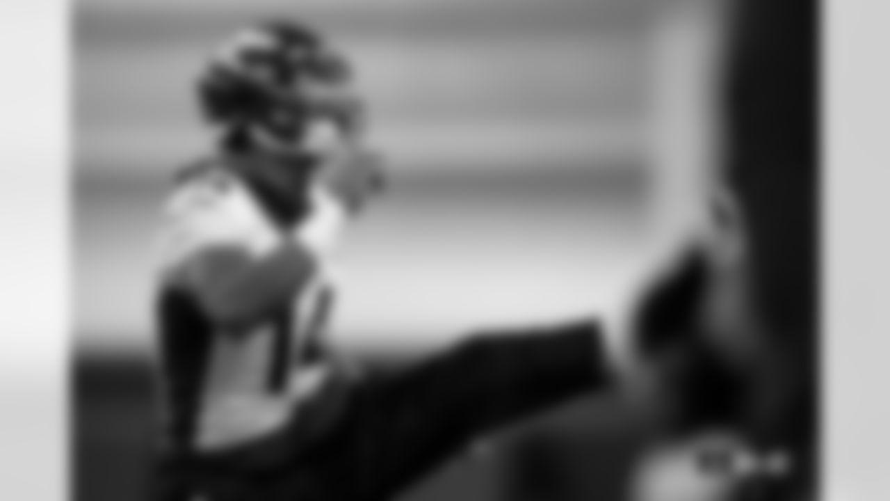 Courtland Sutton during practice at Centura Health Training Center in Englewood, Colorado on December 14, 2023. Photo by Ben Swanson / Denver Broncos
