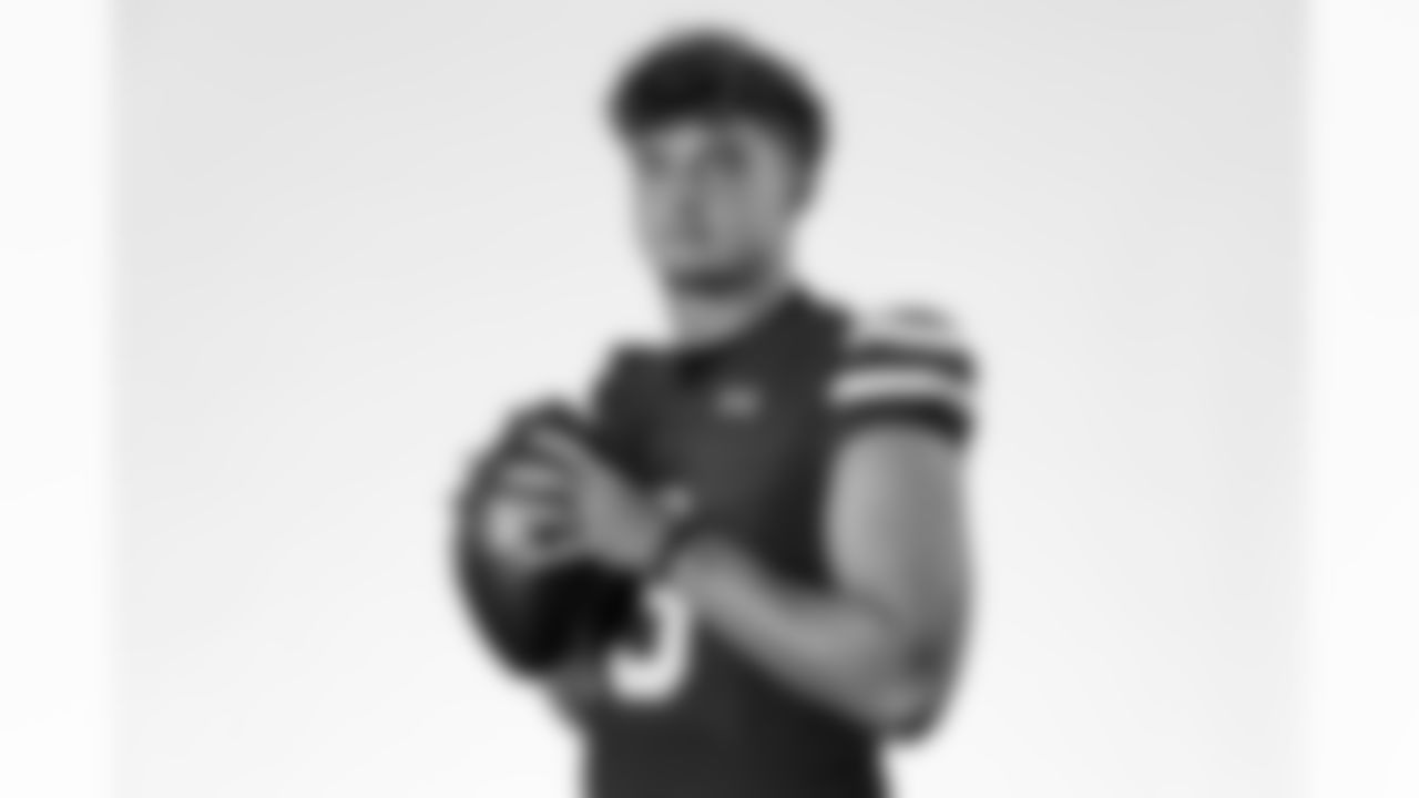 Students pose for portraits at CHSAA's High School Fall Sports Media Day on August 5, 2025 in Denver, Colorado. Photo by Ben Swanson / Denver Broncos