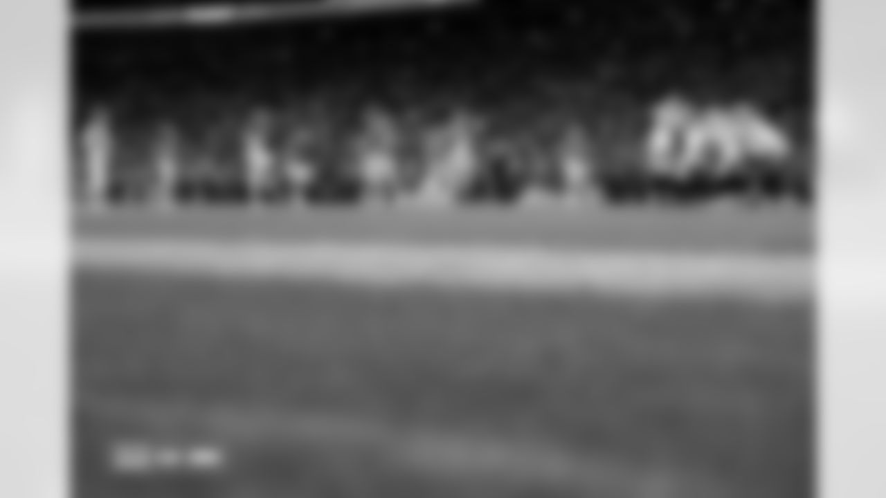 The defense during the Broncos' Week 10 game against the Las Vegas Raiders at Empower Field at Mile High in Denver, Colorado on November 6, 2025. Photo by Ben Swanson / Denver Broncos