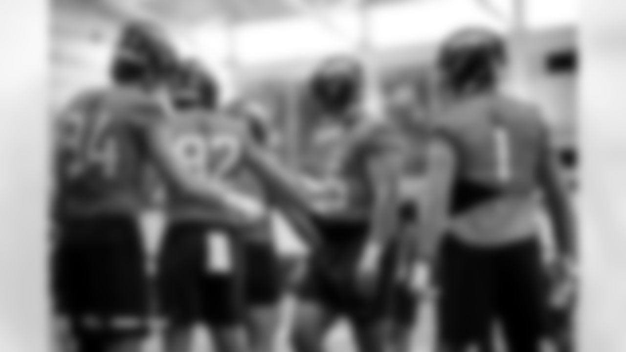 Nate Adkins during practice at Broncos Park Powered by CommonSpirit in Englewood, Colorado on October 3, 2025. Photo by Ben Swanson / Denver Broncos