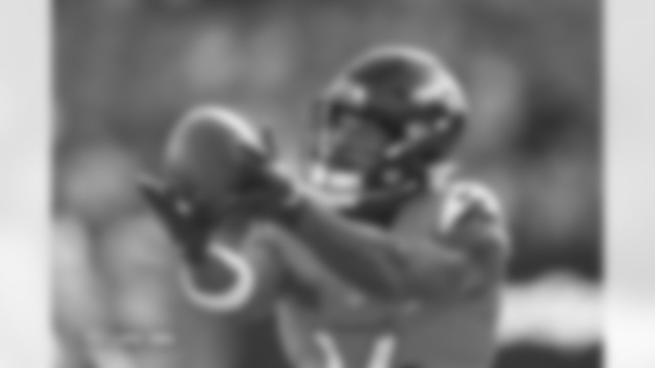 Courtland Sutton (14) before the Broncos' Week 16 game against the Jacksonville Jaguars at Empower Field at Mile High in Denver, Colorado on December 21, 2025. Photo by Ben Swanson / Denver Broncos