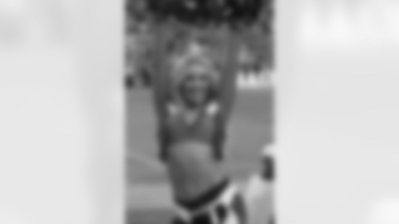 Denver Broncos Cheerleaders during the Broncos' Week 15 game against the Green Bay Packers at Empower Field at Mile High in Denver, Colorado on December 14, 2025. Photo by Paul Cloud / Denver Broncos