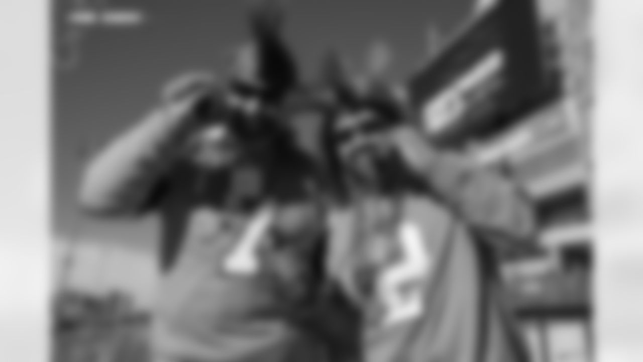 Denver Broncos fans before the AFC Championship Game between the Denver Broncos and New England Patriots at Empower Field at Mile High in Denver, Colorado on January 25, 2026. Photo by Kyle Cooper / Denver Broncos