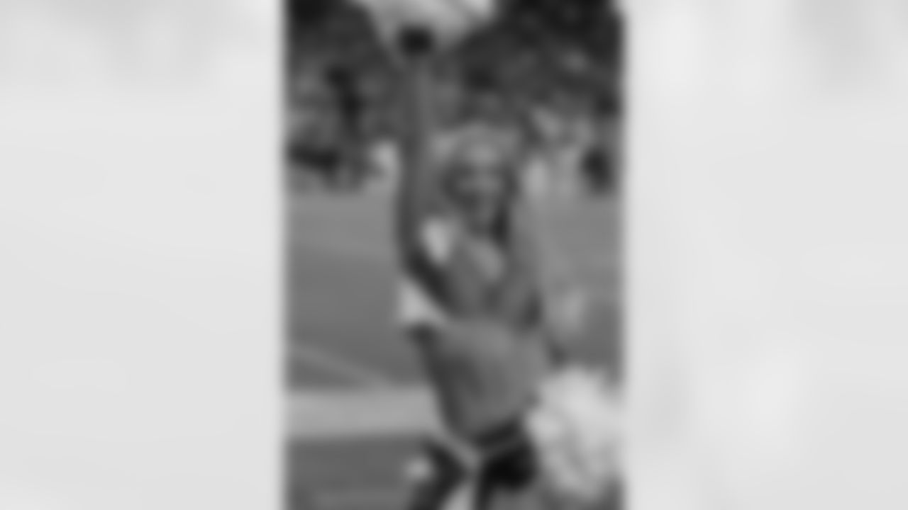 during the Broncos' Week 10 game against the Las Vegas Raiders at Empower Field at Mile High in Denver, Colorado on November 6, 2025. Photo by Paul Cloud / Denver Broncos