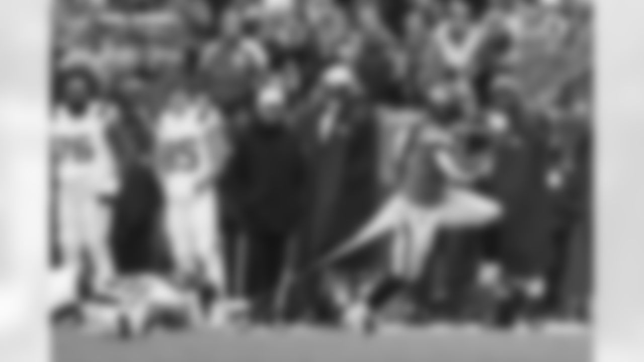 RJ Harvey (12) during the AFC Championship Game between the Denver Broncos and New England Patriots at Empower Field at Mile High in Denver, Colorado on January 25, 2026. Photo by Gabriel Christus / Denver Broncos